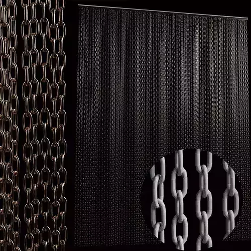 Metal chain curtain classik
