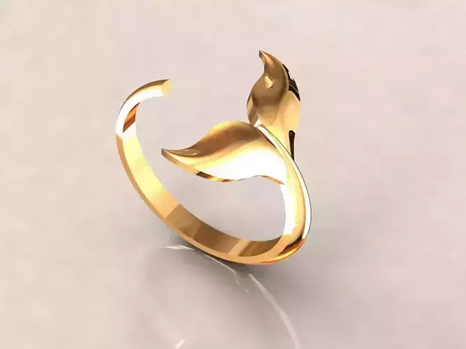 whale tail ring
