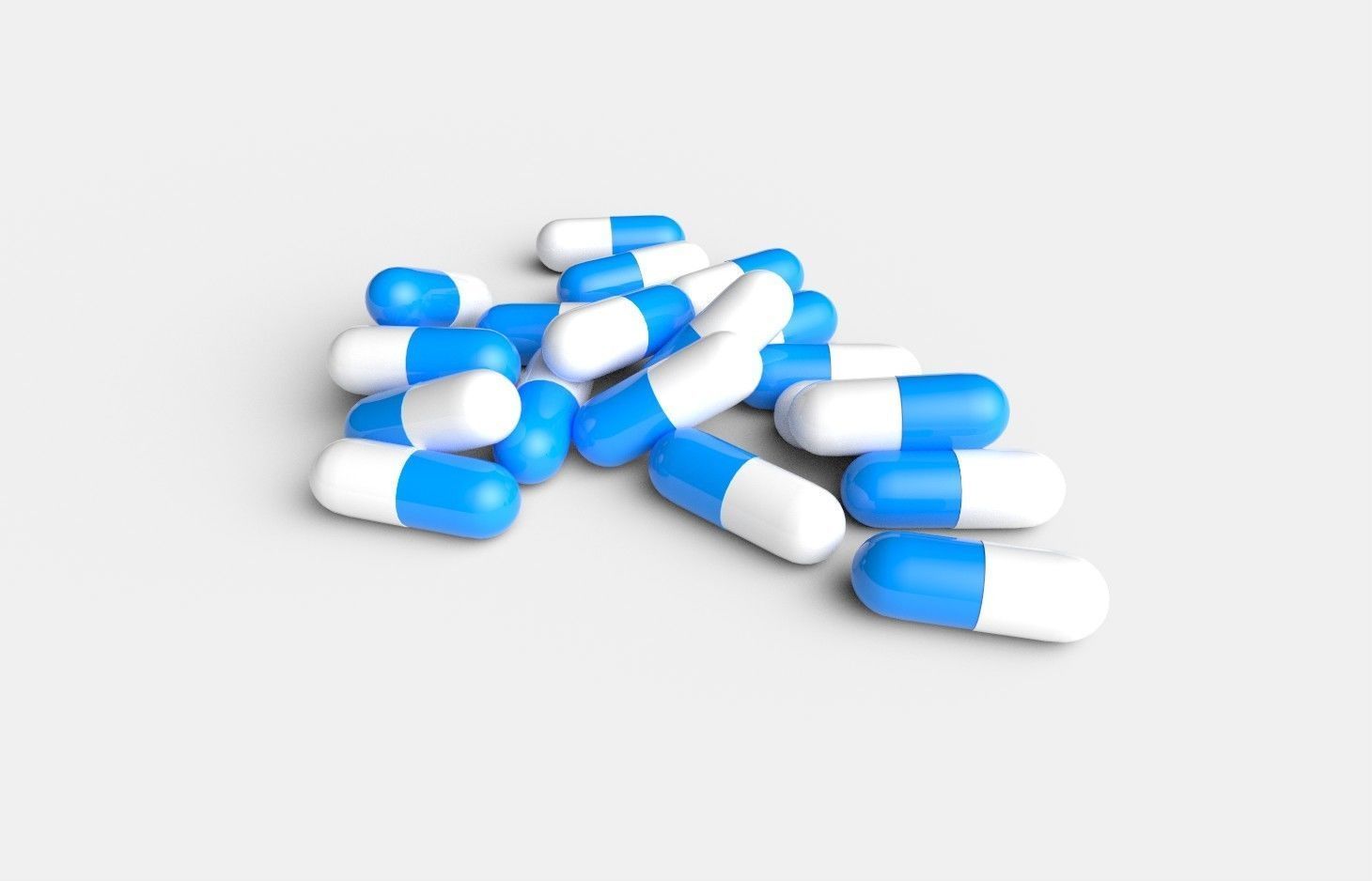 Pill Capsules M01 Low-poly 3D model_3