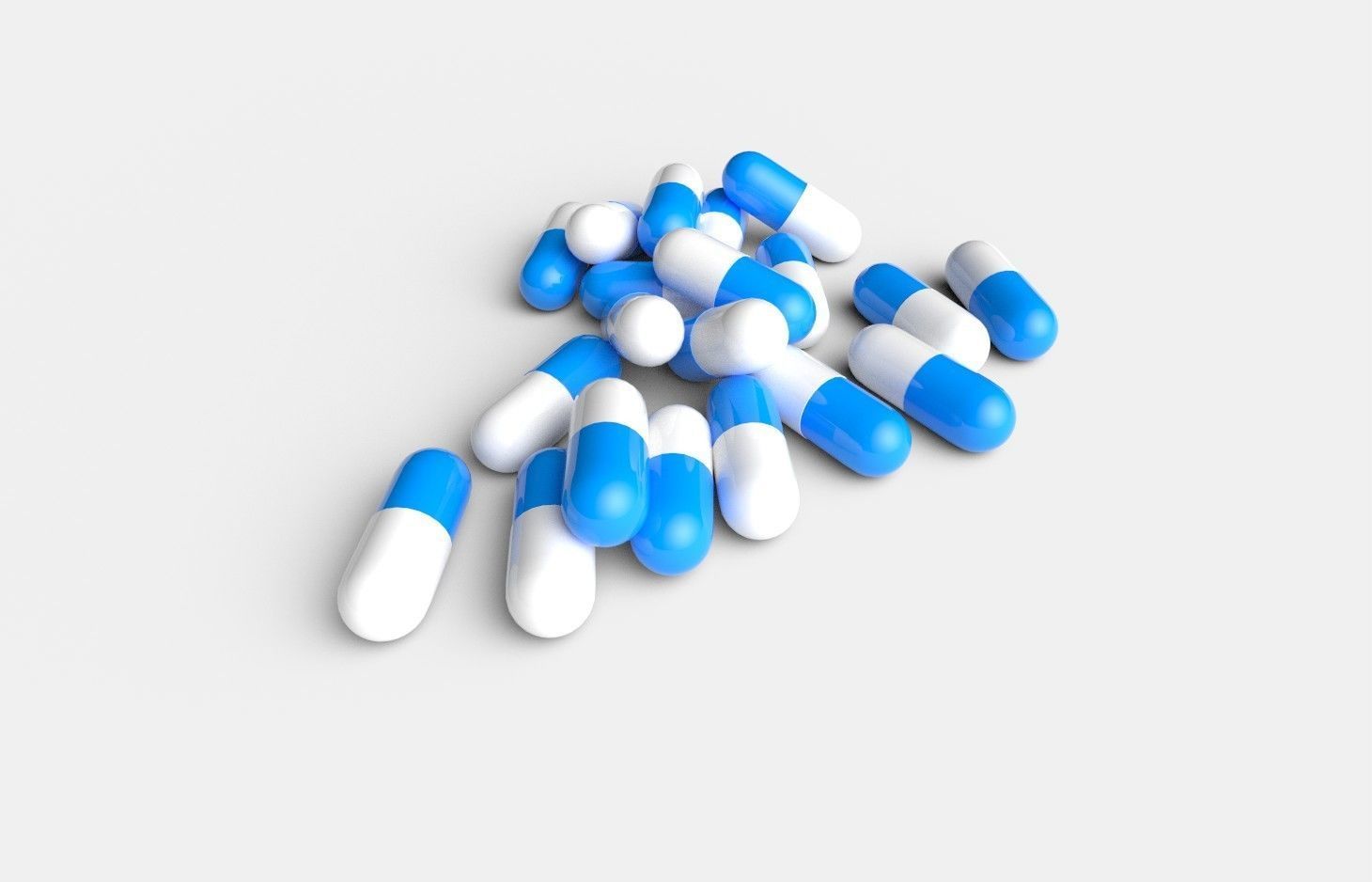 Pill Capsules M01 Low-poly 3D model_4