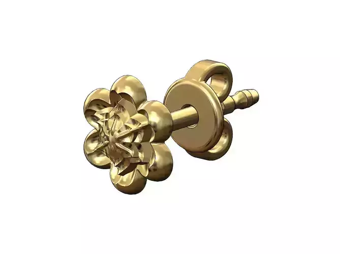 Coralla flower stud earring