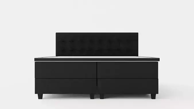 Royal Continental Bed 180x200 With Storage Dark Gray