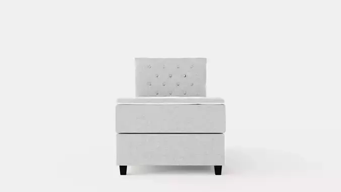 Royal Bed Package With Storage90x200 Light Gray