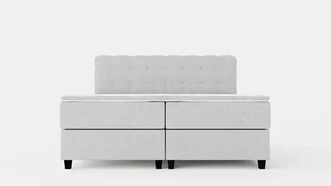 Royal Bed Package With Storage180x200 Light Gray