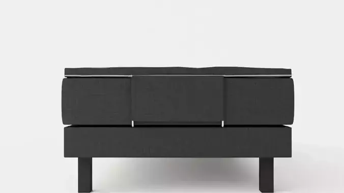 Royal Adjustable Continental Bed 90x200 Black