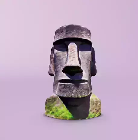 Easter island statue