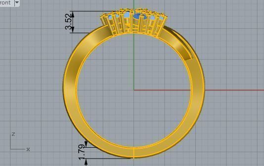 Basket Setting Ring 3446 3D print model_5