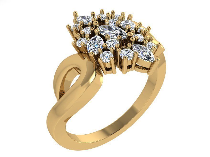 Basket Setting Ring 3446 3D print model_1