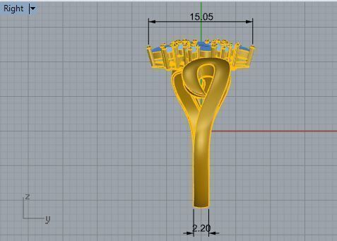 Basket Setting Ring 3446 3D print model_6