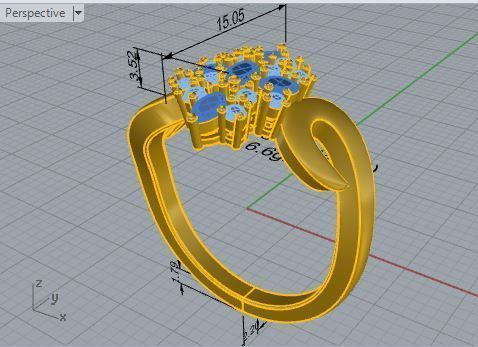 Basket Setting Ring 3446 3D print model_7