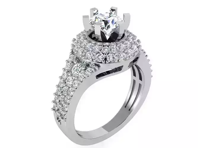 Round Halo Ring 3450