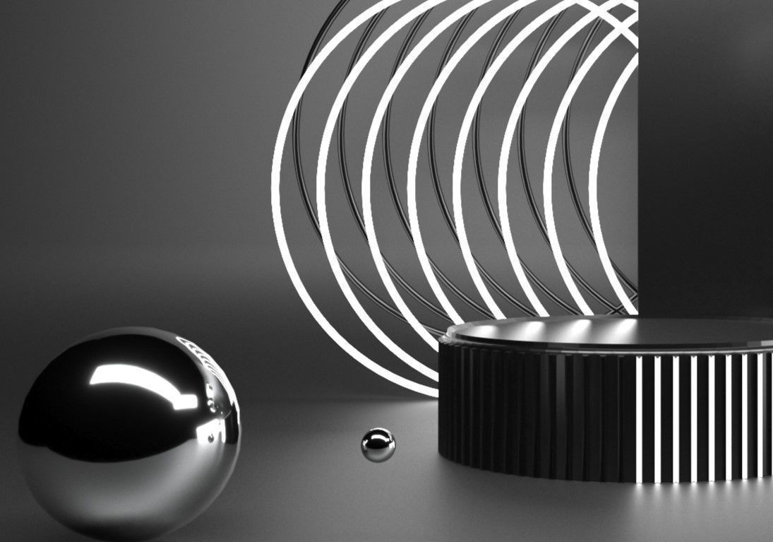 Podium Display 3D model_2