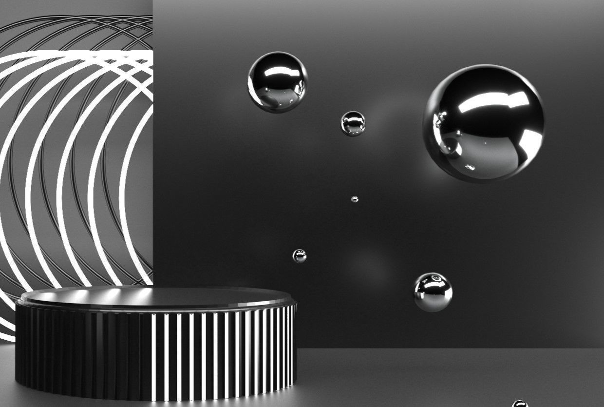 Podium Display 3D model_1