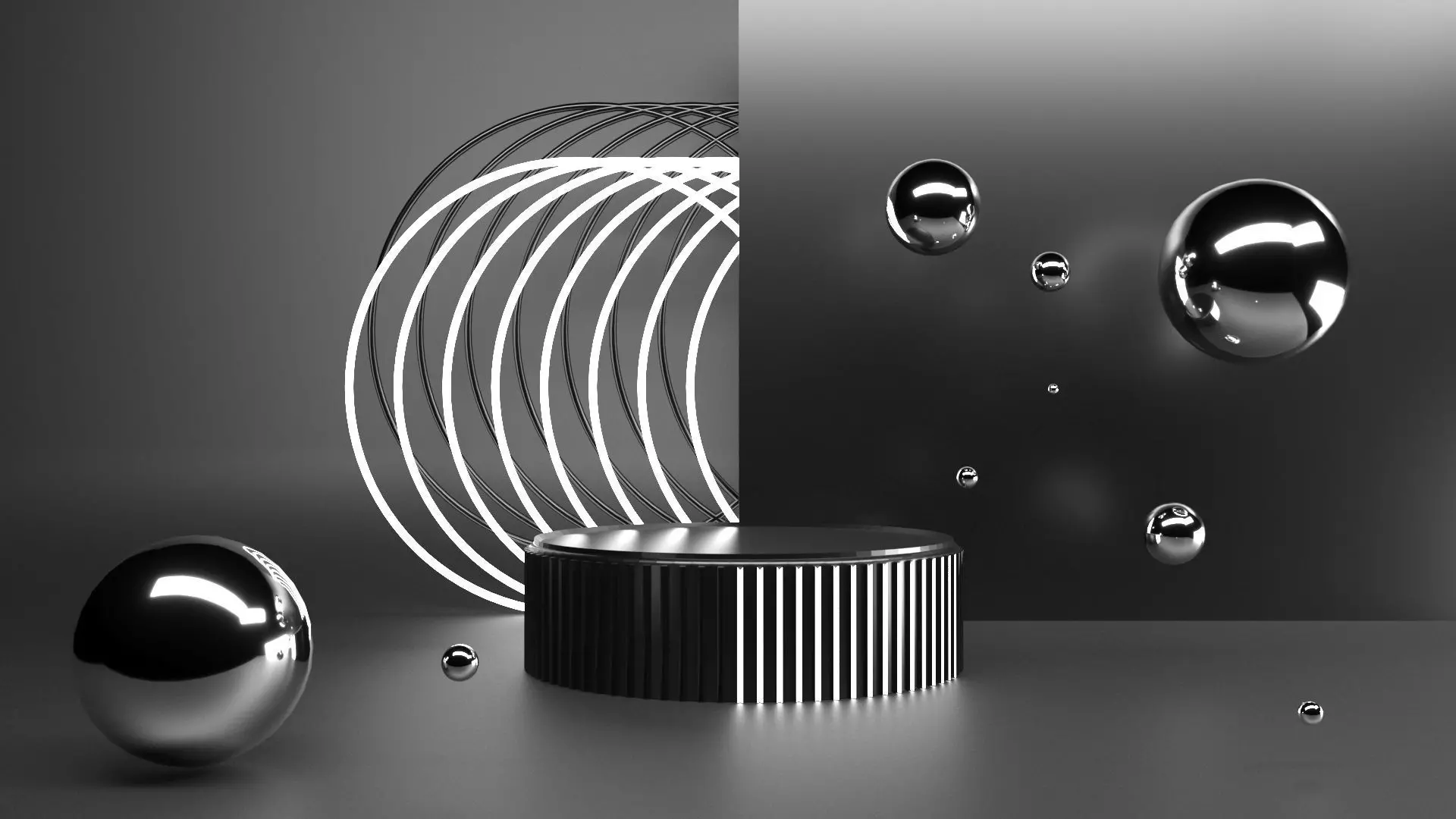 Podium Display 3D model_0