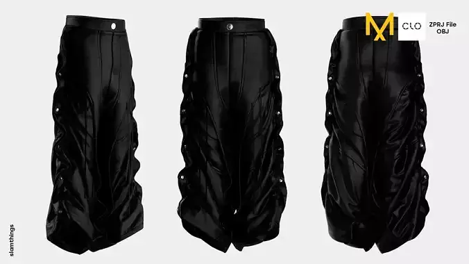 Streetwear Oversize Denim Pants Model 037