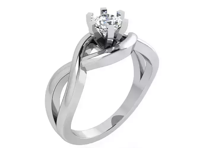 Peg Setting Twisted Ring 3461