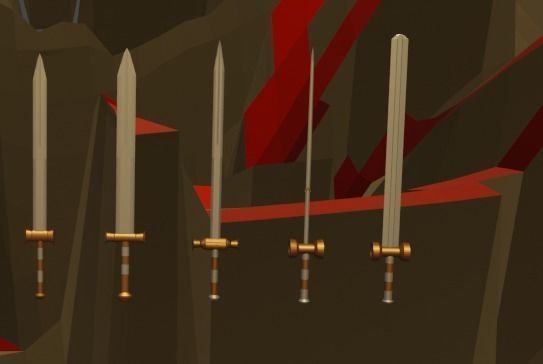 Medieval weapons collection Low-poly 3D model_5