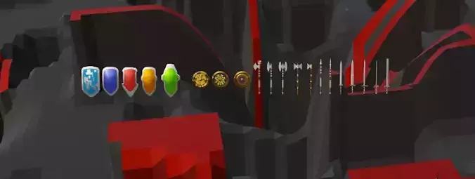 Medieval weapons collection