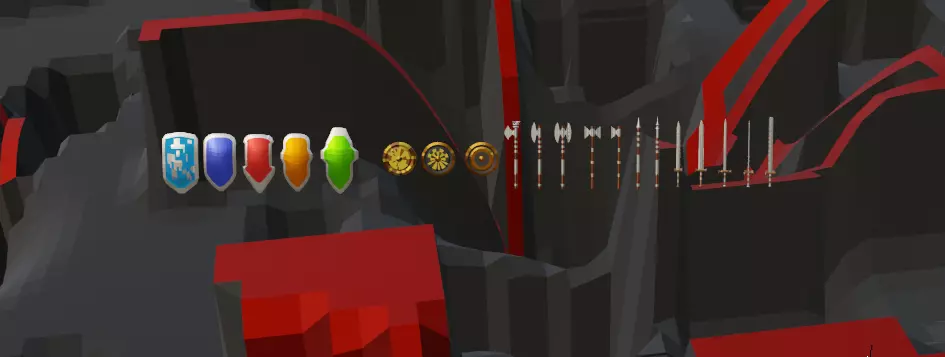 Medieval weapons collection Low-poly 3D model_0