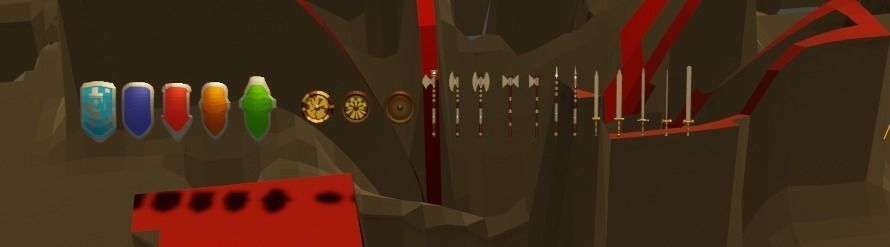 Medieval weapons collection Low-poly 3D model_1