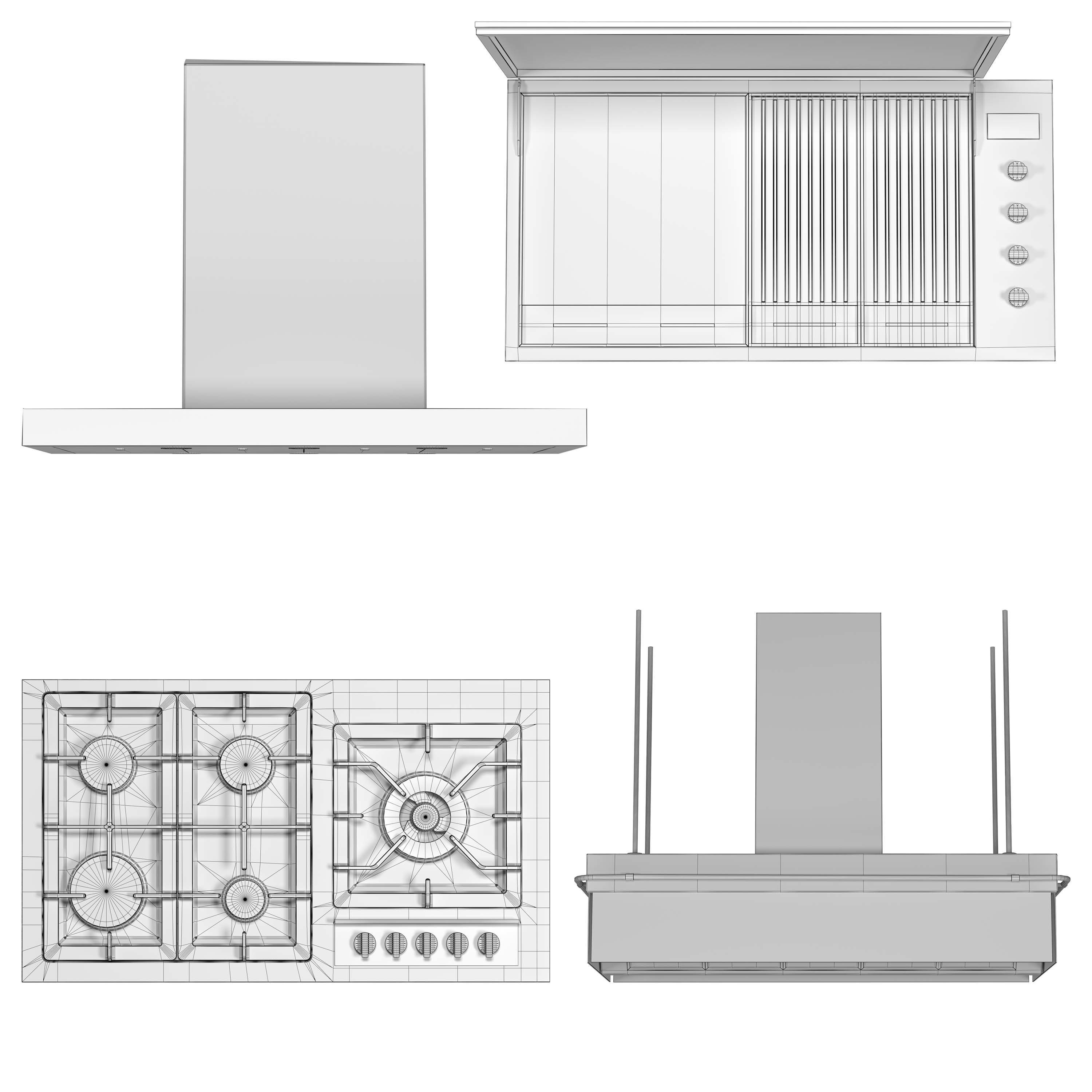 Artusi appliance set 3D model_6