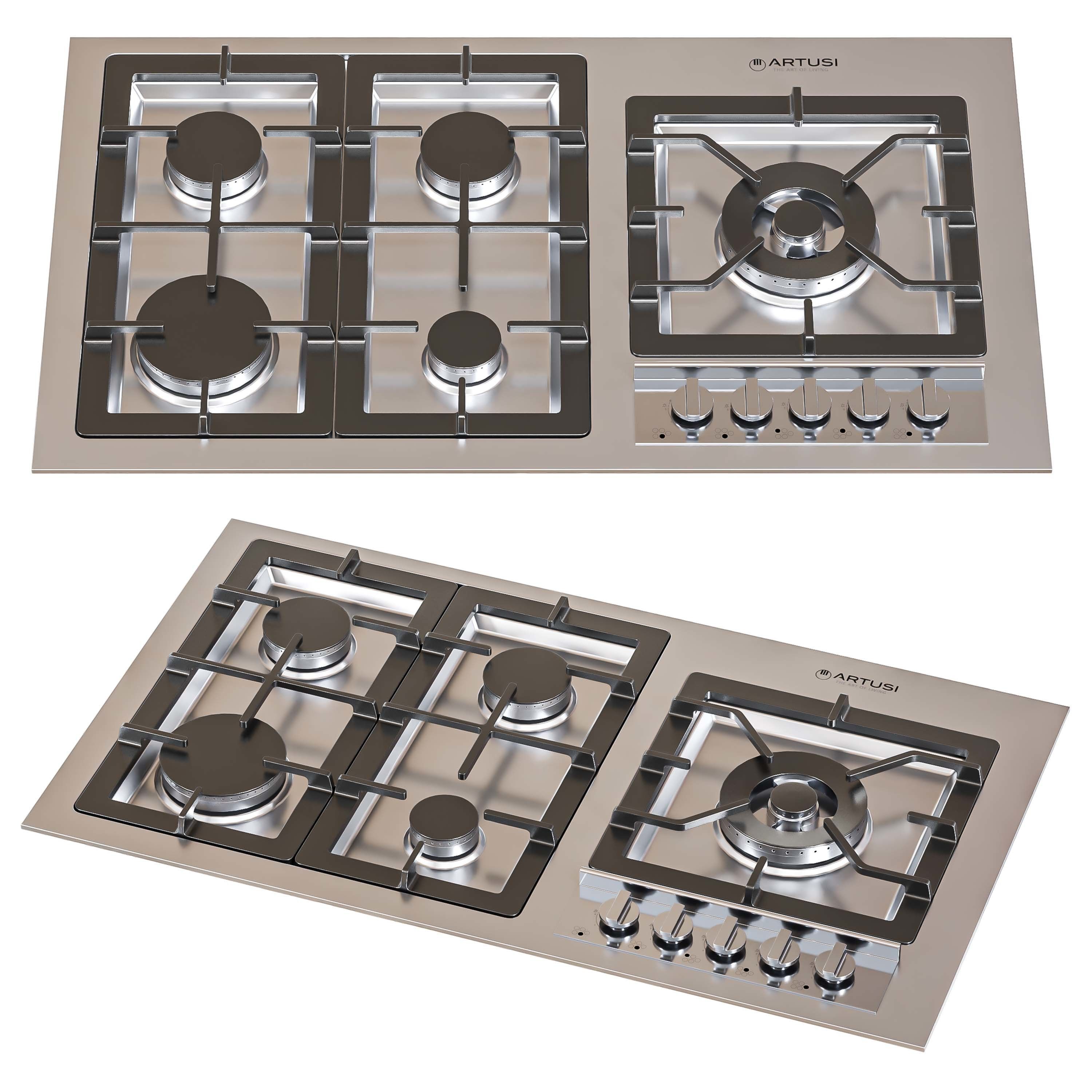 Artusi appliance set 3D model_2