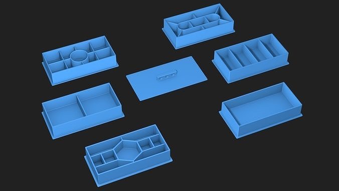 Prefabricated box for 3D printing 3D model
