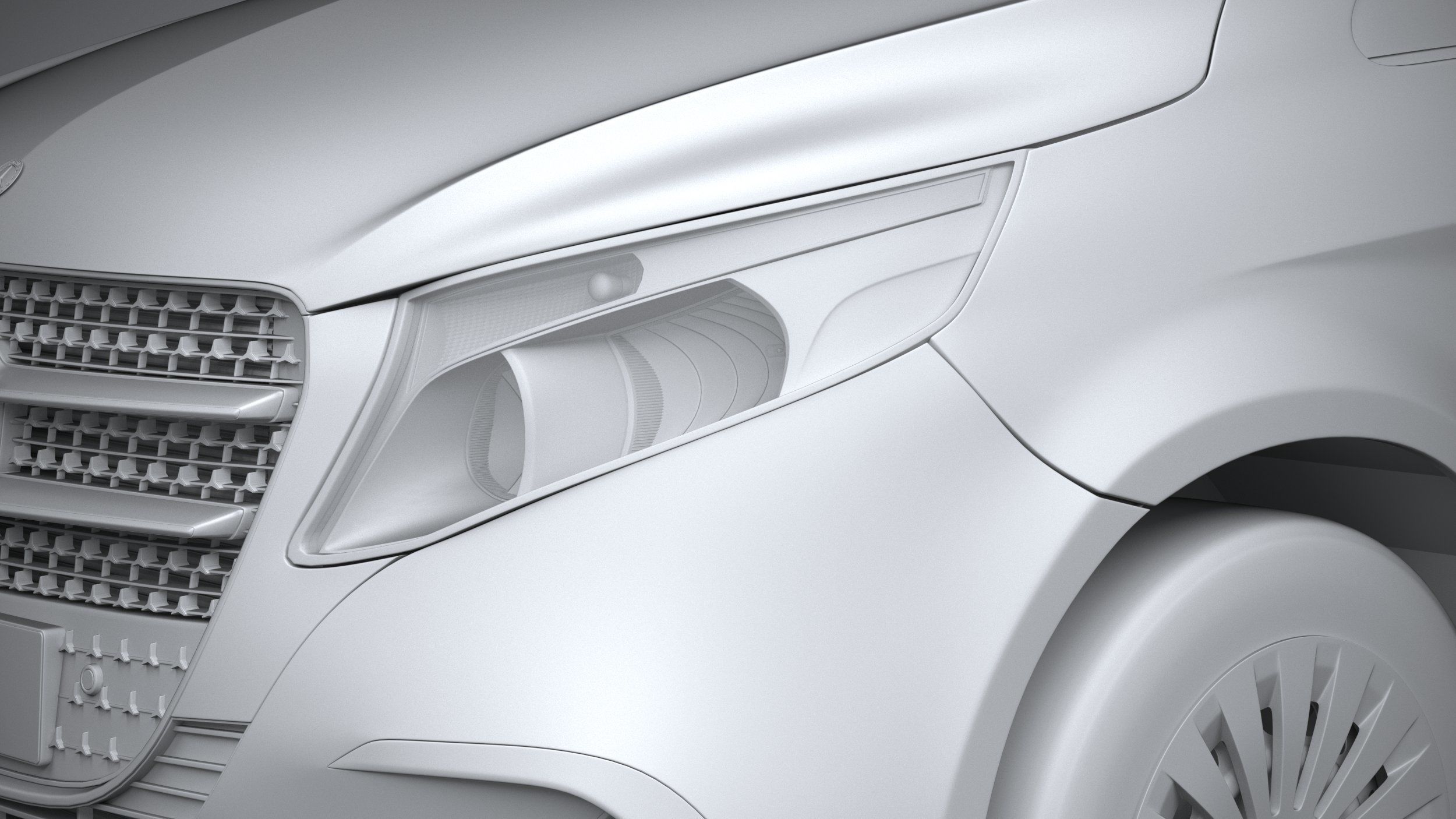 Mercedes-Benz V-Class Regular 2024 3D model_23