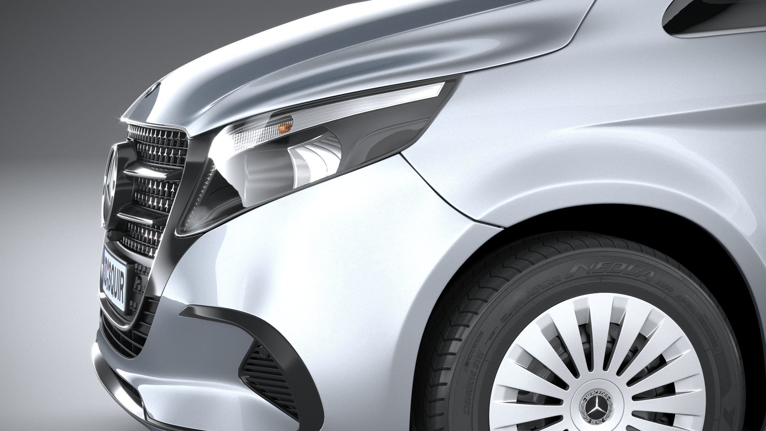 Mercedes-Benz V-Class Regular 2024 3D model_3