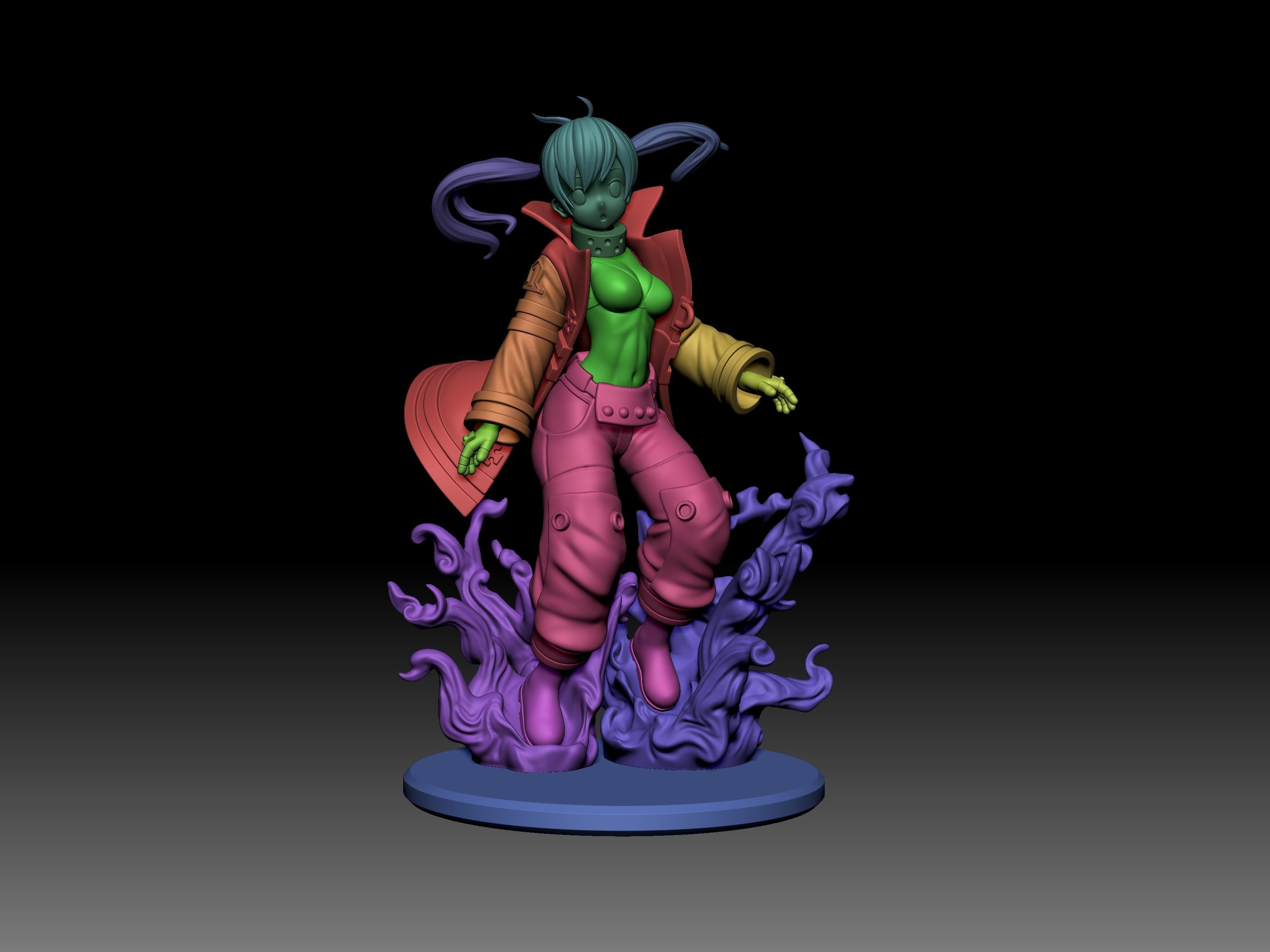 Fire Force - Tamaki Kotatsu  3D print model_8