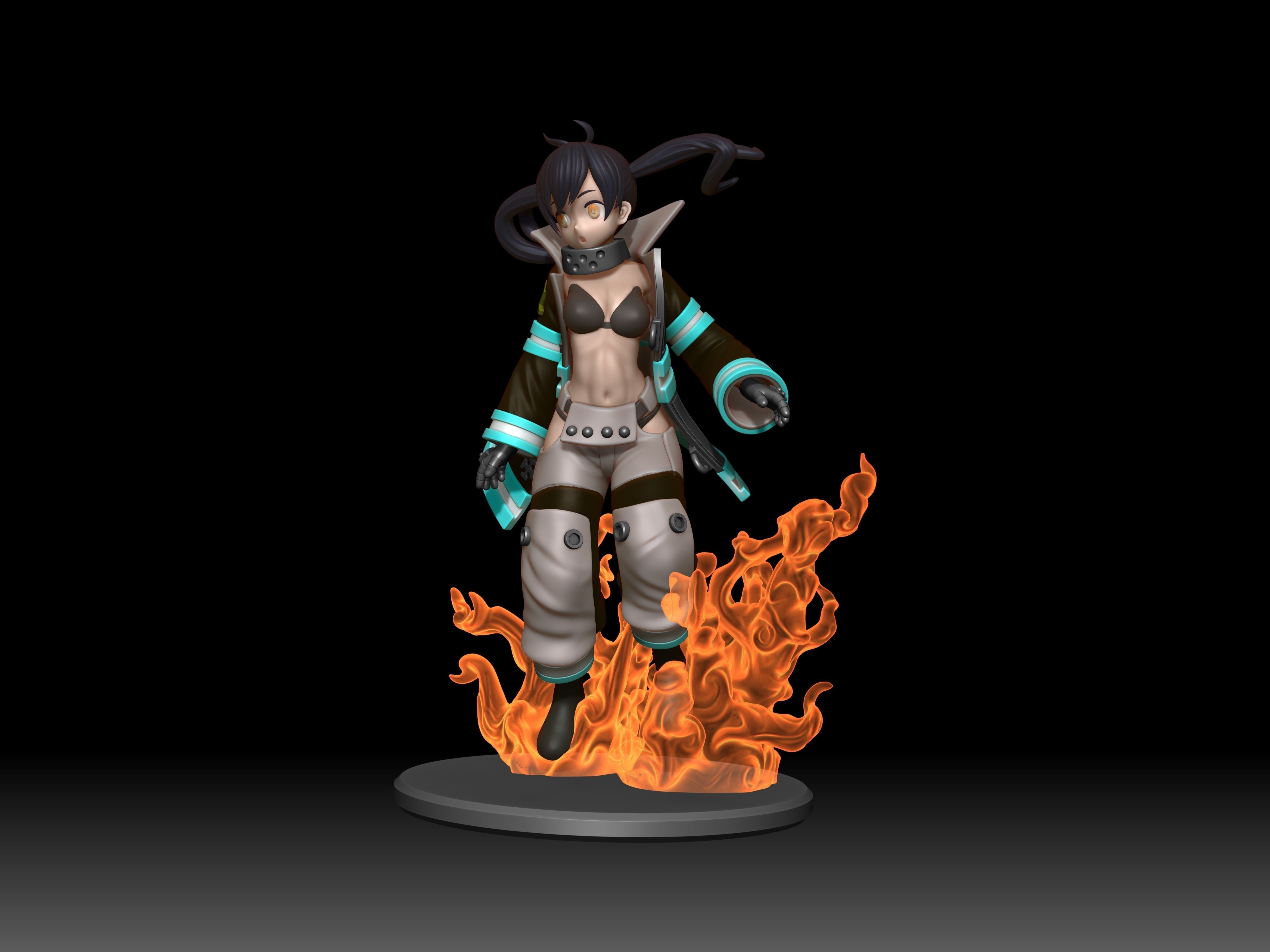 Fire Force - Tamaki Kotatsu  3D print model_2