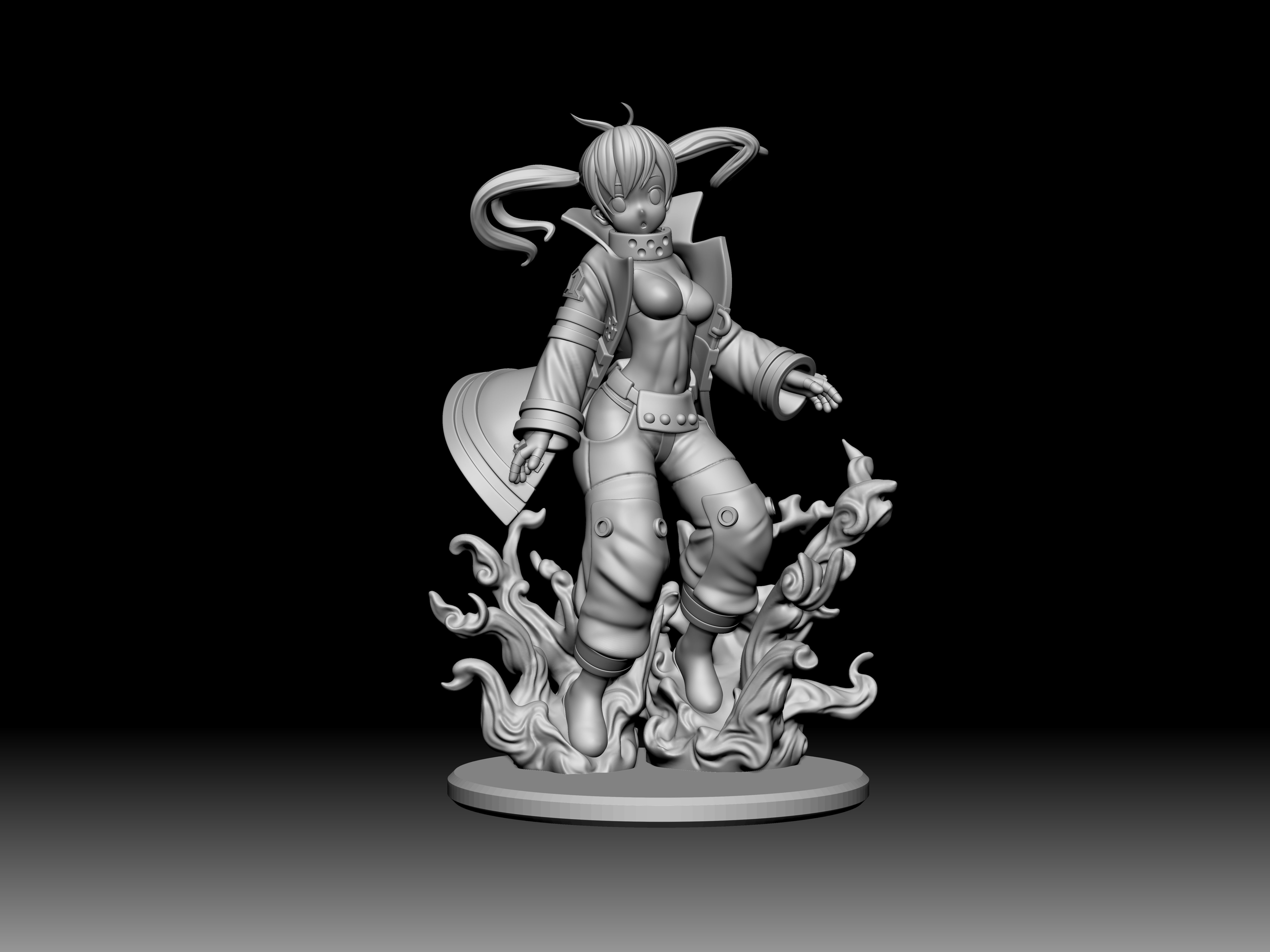 Fire Force - Tamaki Kotatsu  3D print model_4