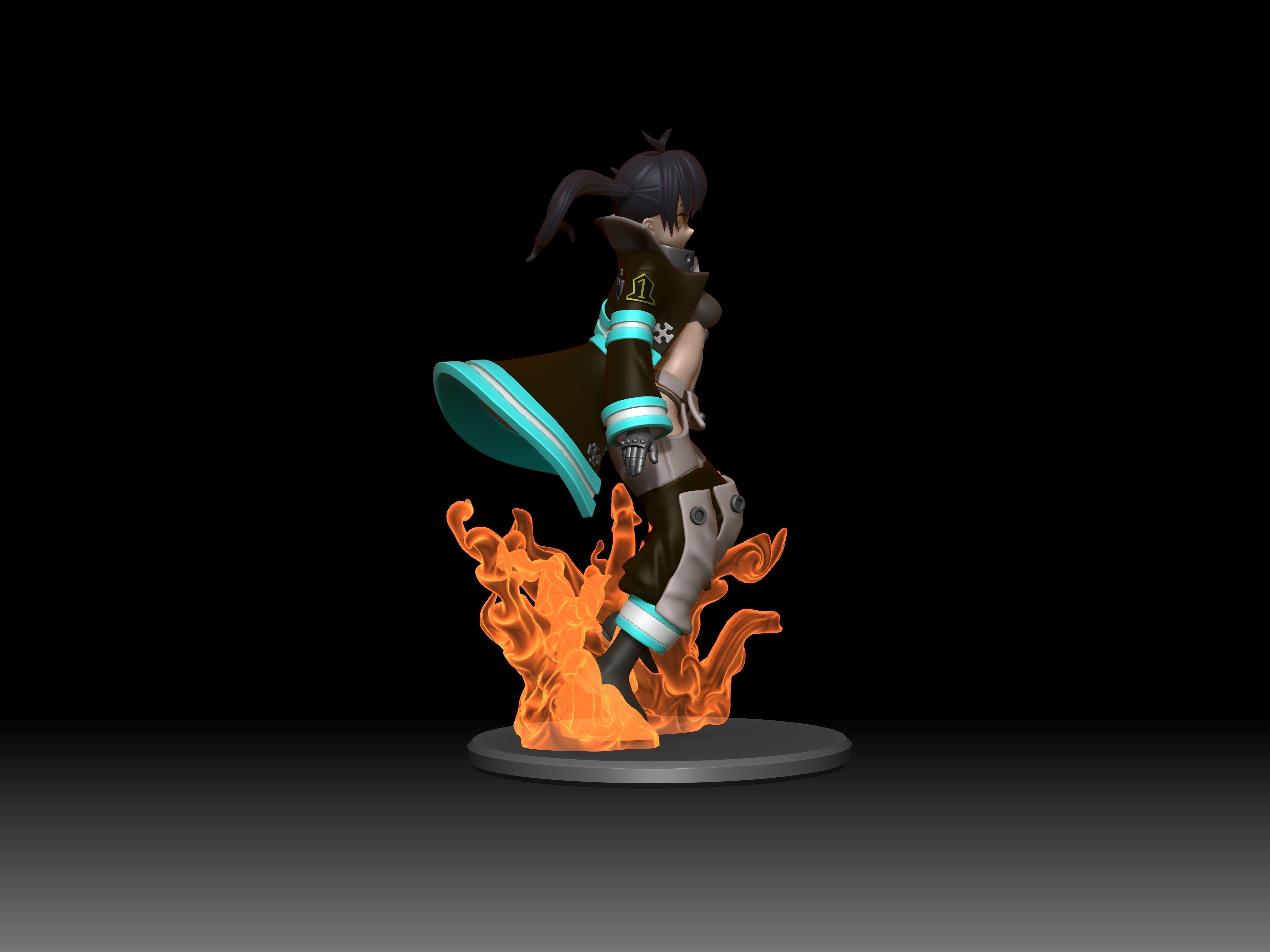 Fire Force - Tamaki Kotatsu  3D print model_1