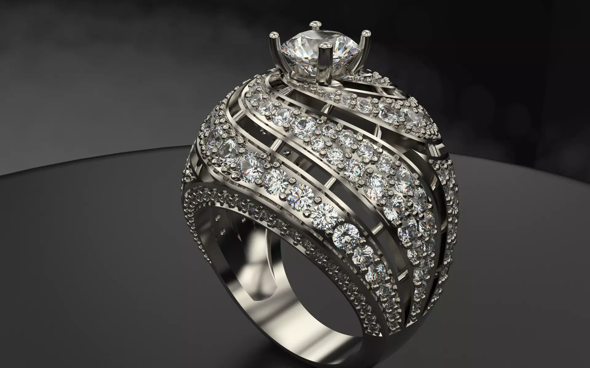 De Grisogono Ring 3D print model