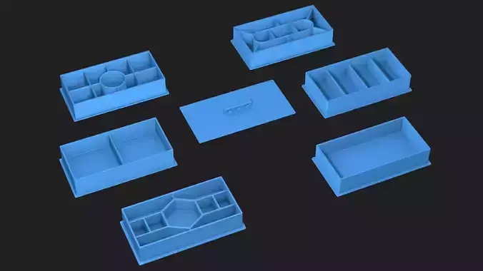 Prefabricated box for 3D printing 2 Free 3D print model