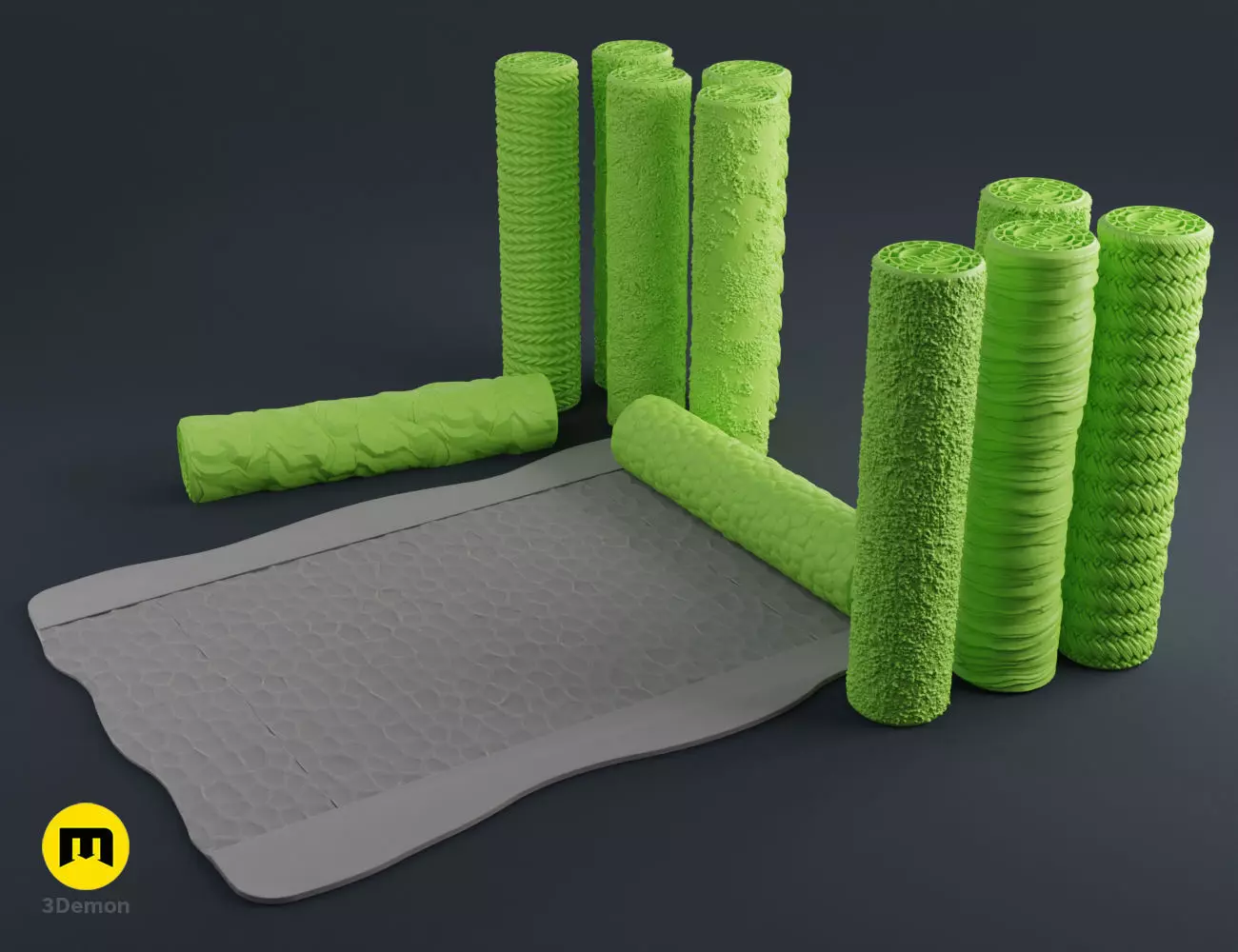 DnD Terrain Rollers Materials 3D print model