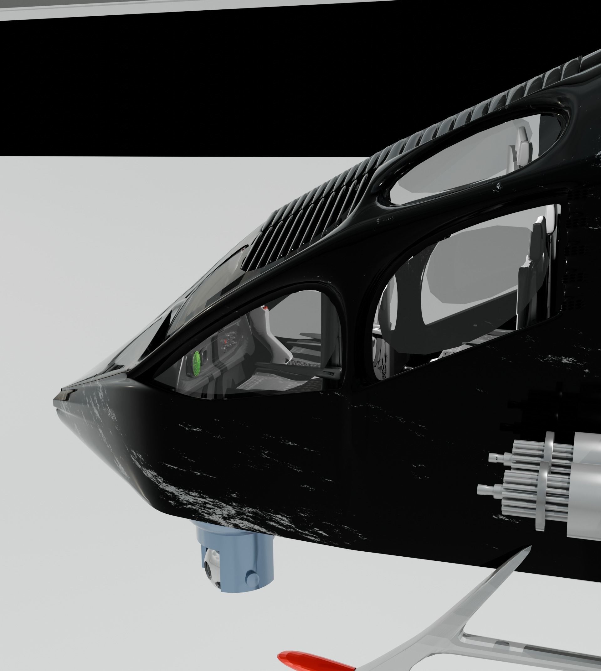 Helicopter free 3D model animated rigged | CGTrader