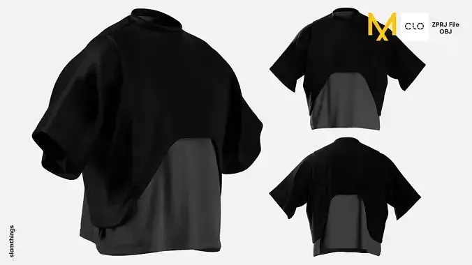 Streetwear Boxy Tshirt Model 006