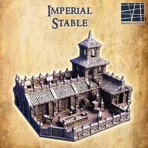 Imperial Stable  Tabletop Terrain 28 MM