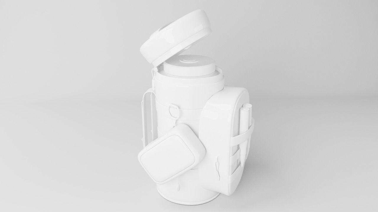 Tactical Pouch 3d low poly Game Asset Low-poly 3D model_10