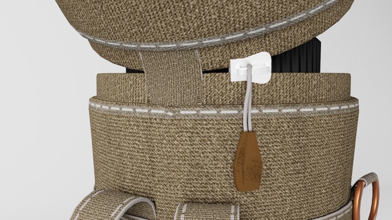 Tactical Pouch 3d low poly Game Asset Low-poly 3D model_7