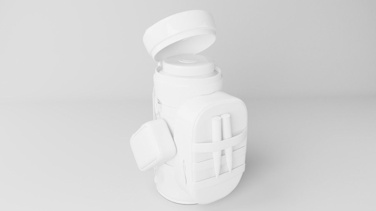 Tactical Pouch 3d low poly Game Asset Low-poly 3D model_11