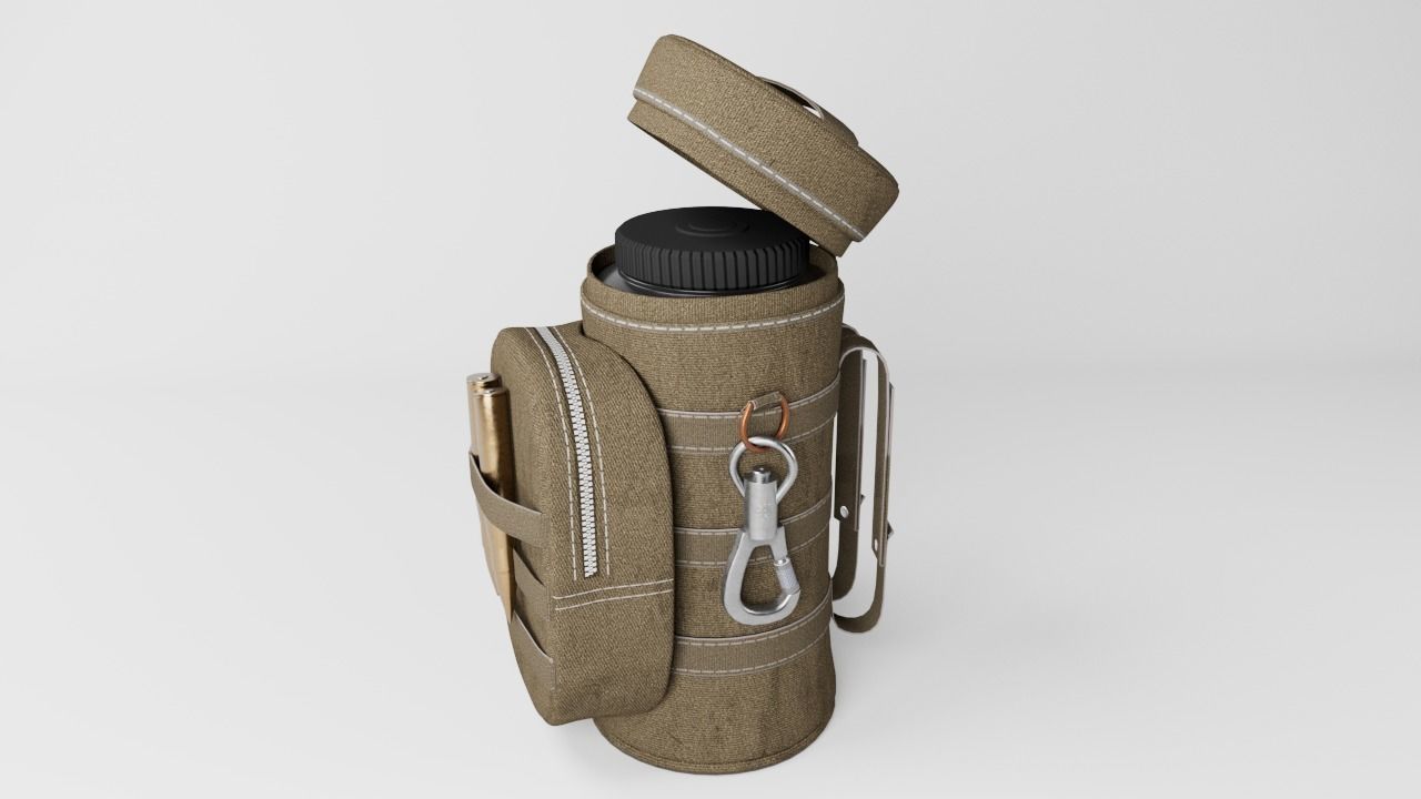 Tactical Pouch 3d low poly Game Asset Low-poly 3D model_20