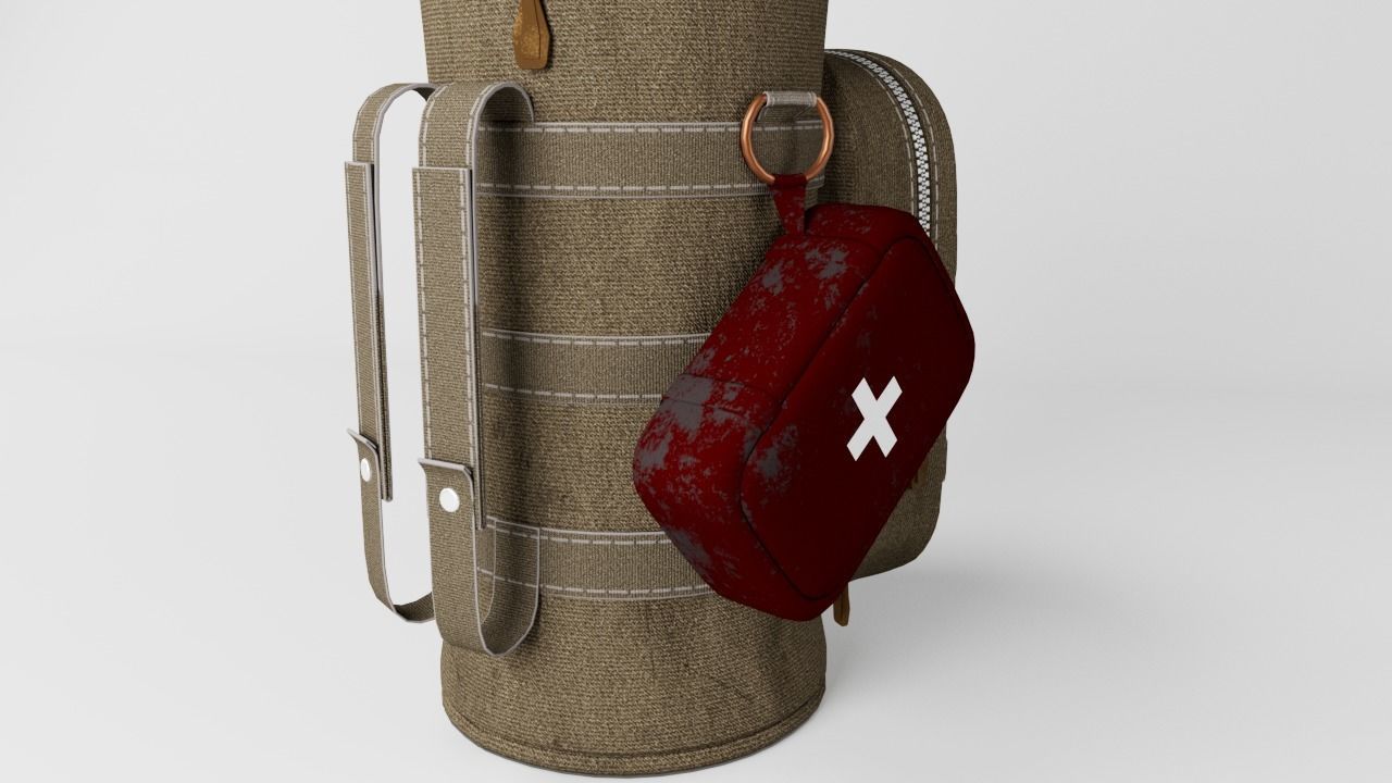 Tactical Pouch 3d low poly Game Asset Low-poly 3D model_5