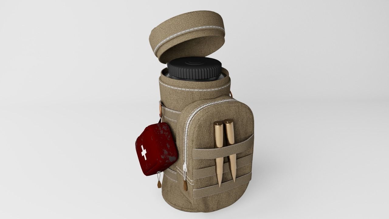 Tactical Pouch 3d low poly Game Asset Low-poly 3D model_18