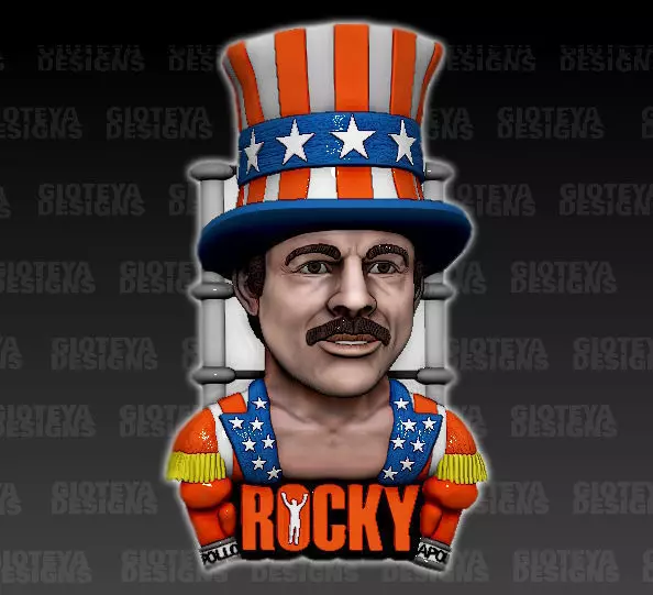 ROCKY Apollo Creed 3D model_0