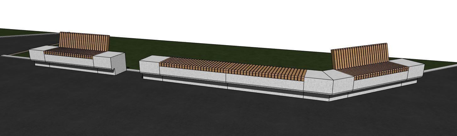 3D model of benches 3D model_1