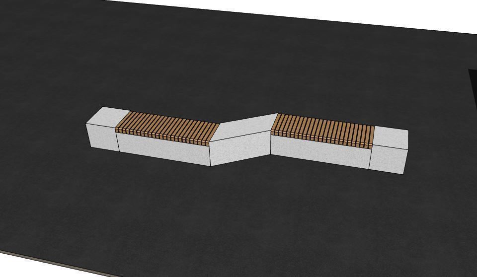 3D model of benches 3D model_3