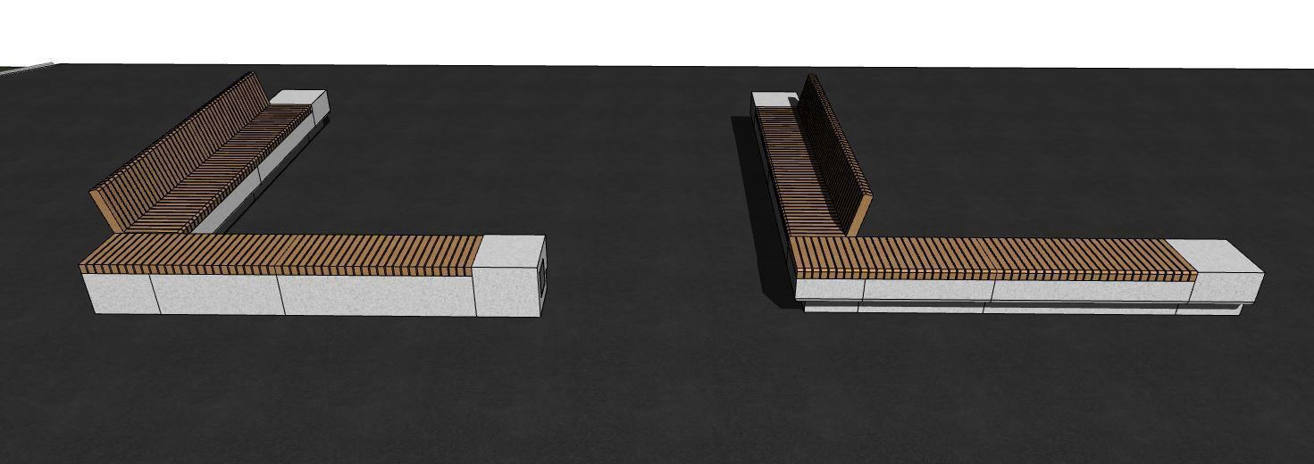3D model of benches 3D model_2