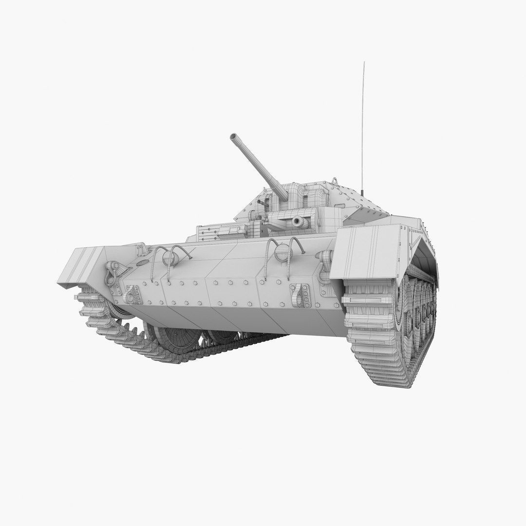Crusader MK VI Low-poly 3D model_18